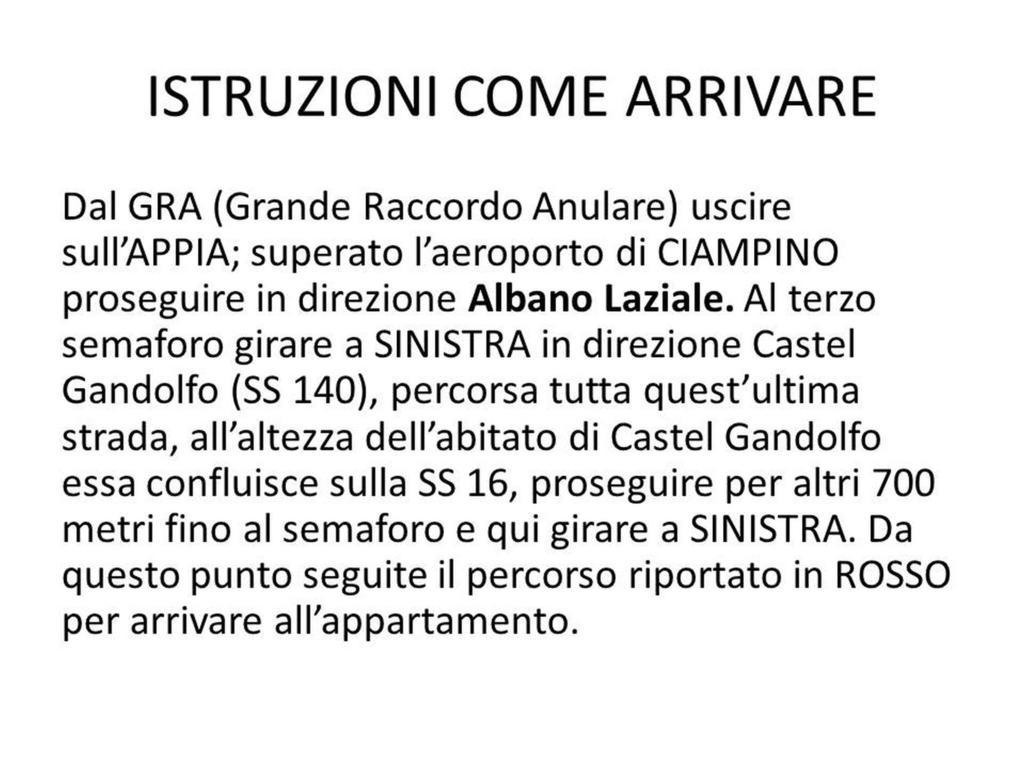 Apartment Castel Gandolfo Chambre photo